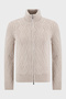 Wool & Cashmere Blend Regular Fit Mock Neck Zip Cardigan Men's Cardigan 10155 19654 113 - 7