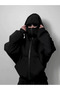 Snow Masked Ninja Unisex Sweatshirt Cardigan 2Strands Thick Fleece - 3