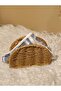 Wicker Rattan Oval Napkin Holder - 2