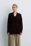 Brown Thin Belted Kimono Cardigan - 3