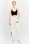 Women Regular Fit Embellished Jogger Pants, White - 4