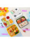 Stainless Steel Lunch Containers 3 Compartments Lunch Box with Bowl Bento Box for Adult Kids - 6
