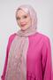 Pink Triangle Pattern Deluxe Devore Shawl - 4