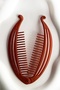 Brick Color Fish Figured Banana Buckle - 4