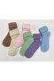 Set of 6 Thick Winter Wool Curled Women's Socks - 2