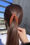 Brick Color Fish Figured Banana Buckle - 2