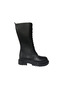 Black Zippered Front Drawstring Comfortable Boots