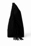 Women's Black Shoulder Bag – Set of 2 with Suede Look Tassels - 2