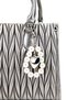 Women's Faux Leather Metallic Shoulder Bag - 4