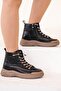 Jerry Imported Special Series Side Stone Detail Genuine Leather Women's Sport Boots Charcoal - 2