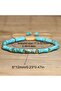 Natural Turquoise Stone Bracelet Adjustable Handmade Unisex Bracelet Inner Peace and Balance Stone - 6
