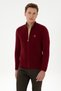 Men's Burgundy Basic Knitwear Cardigan 50317151-Vr014