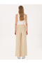 Beige Loose Fit Canvas Pants 50318198-Vr011 - 4