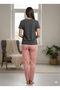 Women's Short Sleeve Pajama Set - 4