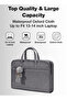Grey Faux Leather Laptop Bag 15-16" – Stylish & Durable - 3