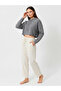 Women's Straight Leg Sweatpants Beige 3011 - 5