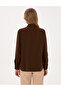 Dark Brown Modal Blend Comfort Fit Long Sleeve Shirt 50318219-Vr084 - 5