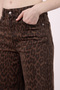 Elena 145 High Waist Leo Brown Wide Leg Pants Women - 3