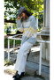 Una Fiaba-Gri Oversized Crew Neck Soft Textured Knitwear Sweater - 2