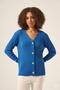 Women's Braided Cardigan Blue 25238 - 3