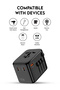 45W 4-Port Universal USB Adapter – Fast Charging, Sleek Black - 8