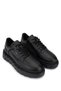 Men's Genuine Leather Black Leather Sneakers & Sports Shoes - 3