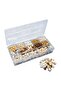 Box of wooden beads – Natural - 4