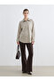 Lcw Modest Brown Elastic Waist Flared Women's Trousers