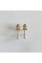 Xuping Rose Gold Dual-Use Earrings with Gemstone Triangle Pearl - 3