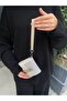 Women's Stone Portfolio Wallet with Wrist Strap 10X12Cm - 2