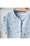 Hospital Release Jumpsuit Newborn and 3-6 Months Blue Floral Pattern Cotton Jumpsuit Set Gift - 7