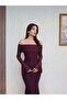 Lined Off-Shoulder Dress - 6