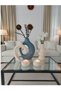 Platinum 5-Piece Modern Decorative Vase & Candle Holder Set | Large Size Living Room & Office Decor Height/23 cm - 4