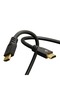 Blue 4K HDMI Cable, 2m, 60Hz, Aluminum Alloy, 24K Gold-Plated Connectors, Black