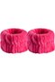 Colorful Towel Wrist Washband Athlete Spa Wristband 2 Pair Pink Fuchsia