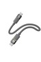 Luno USB-C to USB-C Cable, 60W Power Delivery, 1m, 480Mbps, Silicone, Smokey Gray - 3