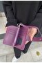 Women's Stone Portfolio Wallet with Wrist Strap 9X15Cm - 3