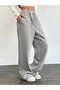 Winter Combination 2-Piece Sweatpants Set (Black-Grey) Baggy Wide-Leg Sweatpants with Cotton Inside Soft Fabric - 3