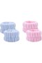 Colorful Towel Wrist Washband Athlete Spa Wristband 2 Pair Pink Blue