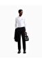 Men's Cotton Long Sleeve Woven Daily Use White Polo Collar T-Shirt - 4