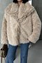Soft Textured Fur Coat - 6