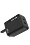 Dual PD Wall Charger with USB-C to USB-C Cable, 40W, Fast Charging, UK Plug – Black - 3