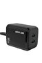 Dual PD Wall Charger with USB-C to USB-C Cable, 40W, Fast Charging, UK Plug – Black - 2