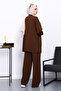 Brown Side Pocket Shoulder Piece Bottom piped Modal Set - 4
