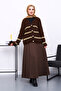 Brown V-Neck Angora Soft Cardigan - 2