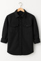 Men's Black Melton Lumberjack Style Shirt Jacket – Relaxed Fit New Season Winter Fashion Trend - 2