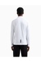 Men's Cotton Long Sleeve Woven Daily Use White Polo Collar T-Shirt - 3