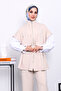 Modal Suit with Stone Zipper Vest and Pants - 3