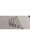 Emi̇r 5 Ad. White Chrome 64 mm Metal Screw Handle Cabinet, Dresser, Unit, Bedside Table, Kitchen Cabinet, Cloakroom - 3