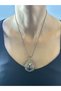 Ottoman Motif Blue Crystal Beaded Women's Necklace 24 cm - 2